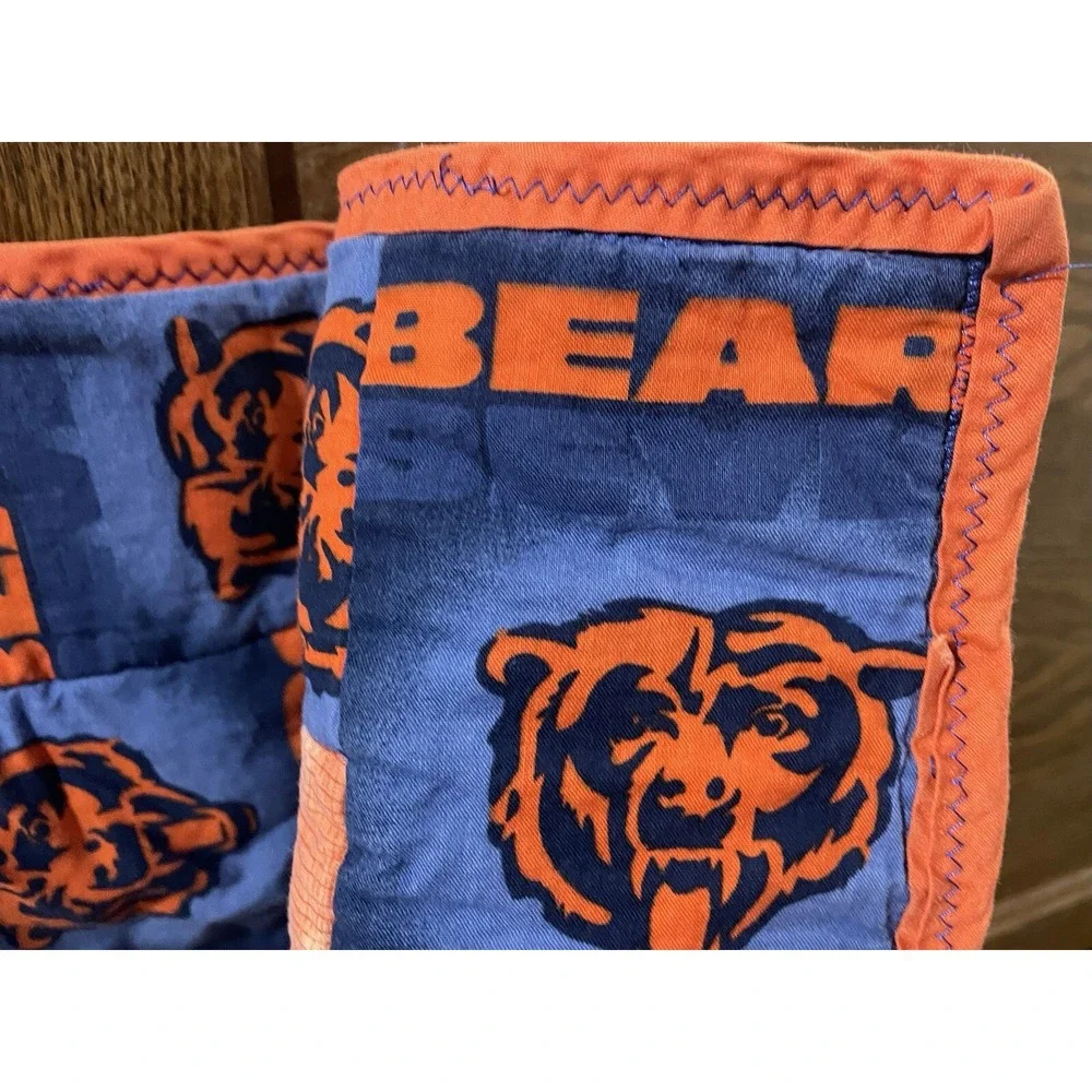 Baby Blanket Chicago Bears Cars Trucks‎ Crib Quilt Handmade 28 x 38
